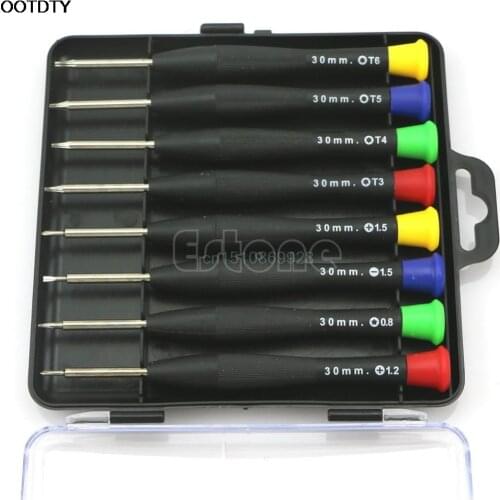 8 in 1 Precision Mini Screwdriver Pocket Repair Tools Set For Cell Phone PC