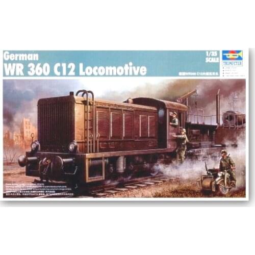 1:35 German WR 360 C12 Locomotive 1/35 World War II Military Assembly Train Model