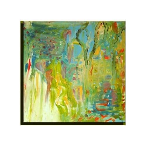 New 2015 Free Shipping Oil Painting on Canvas Abstract Wall Art for Home Decoration Handpainted Modern Abstract Pictures