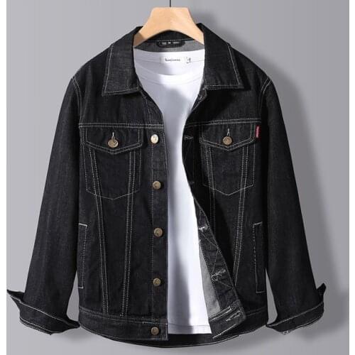 Spring And Autumn New Mens Denim Jacket Male Version Of The Trend Of All-match High-end Handsome Outerwear Student Jacket Male