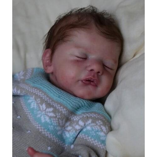 NPK 19inch Reborn Doll Kit Popular Sam Sweet Sleeping baby fresh color soft touch