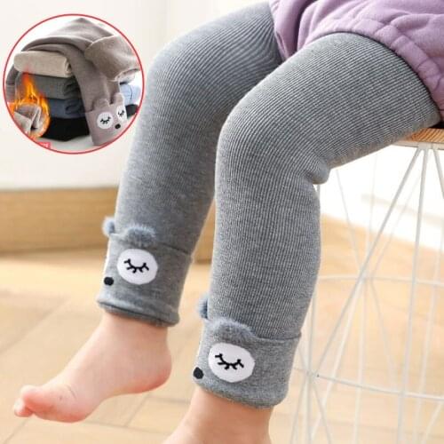 0-4T Winter Leggings Toddler Girl Cotton Infant Newborn Kids Knitted Skinny Pants For Babies girls leggings