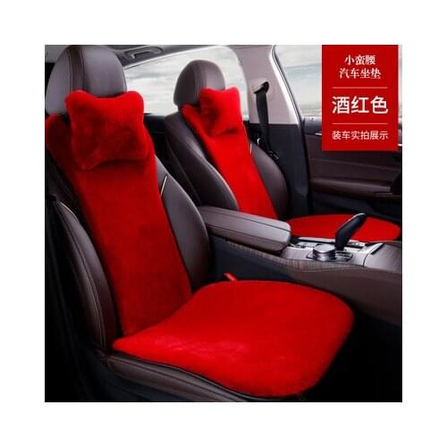 Polyester material car plush Winter Auto supply 5 seats cushions /1 set car seats cover universal Seat pillows