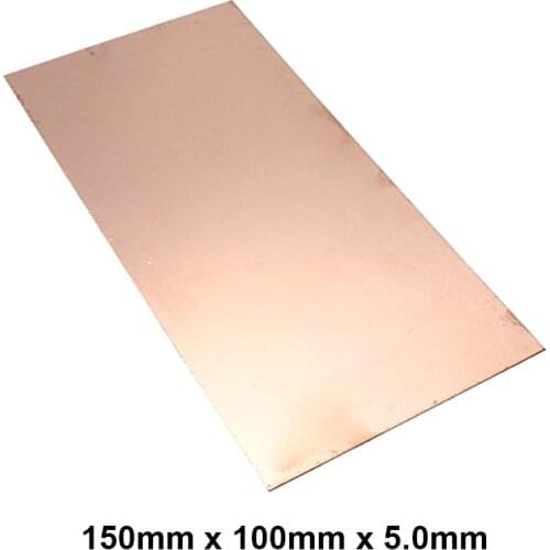 Premium T2 99.9% 150x100x5.0mm Copper Shim sheet Heatsink thermal Pad for Laptop GPU CPU VGA Chip RAM and LED Copper Heat sink