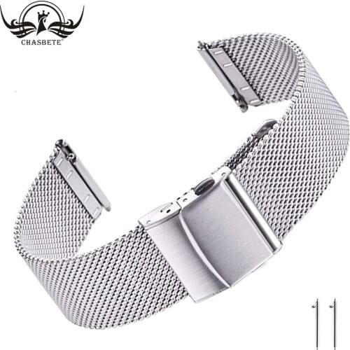 Stainless Steel Mesh Watch Band for Mens Women, Quick Release Mesh Watch Straps 16mm 18mm 19mm 20mm 21mm 22mm