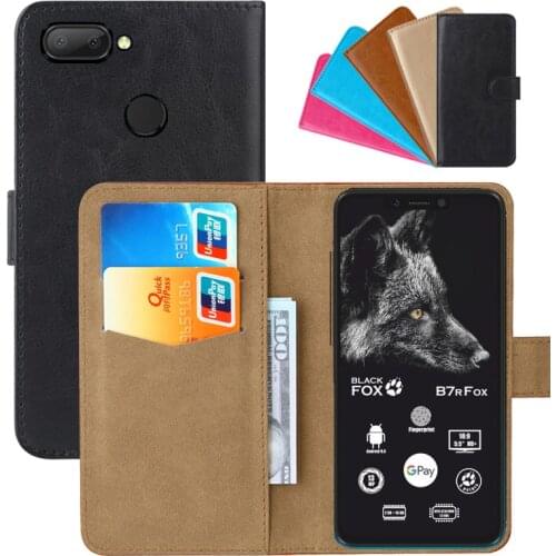 Luxury Wallet Case For Black Fox B7rFox BMM541W PU Leather Retro Flip Cover Magnetic Fashion Cases Strap