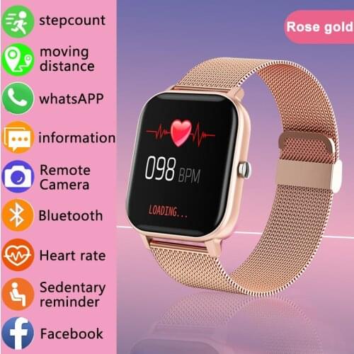 LIGE Fashion Women Smart Watch Men Full Touch Music Control Sports Fitness Tracker smartwatch Ladies Heart Rate For Android ios