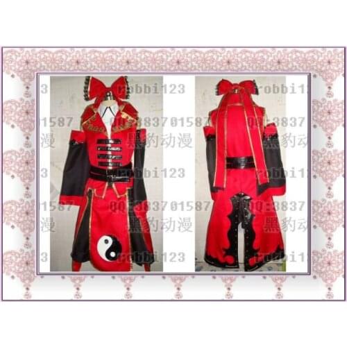 Touhou Project Koumajou Densetsu: Scarlet Symphony Akeiro no Koukyoukyoku Reimu Hakurei Dress Outfit Cosplay Costume H020
