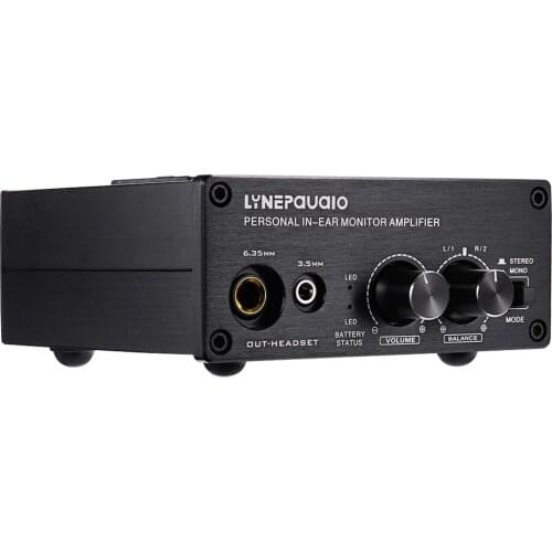 Mono/ Stereo Headphones Amplifier Amp with Dual XLR Inputs 3.5mm & 6.35mm Headphone Jacks Volume Control for Outdoor Performance