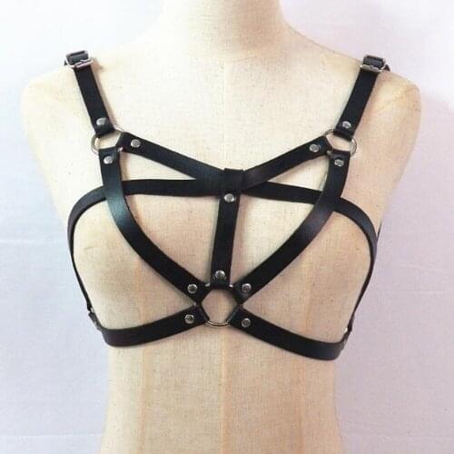 Vintage Punk Bra Belts for Women Sock Garters Lingerie Harness Corset Chest Harness Leg Waistband Suspenders Bondage Belt Straps