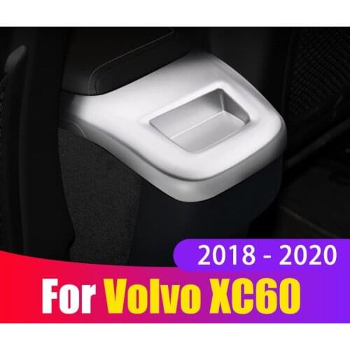 For Volvo XC60 2018 2019 2020 Rear Armrest Air Outlet Trim Panel Cover Auto Car Interior Modification Accessories