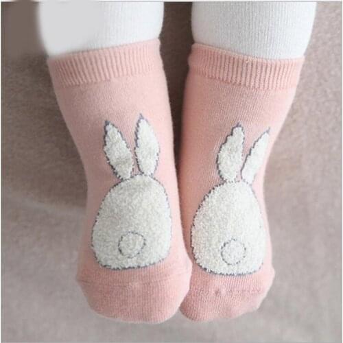 0-4t Boy/girls Sport Socks Cotton Kids Socks warm bunny design ankle socks Childrens funny Socks