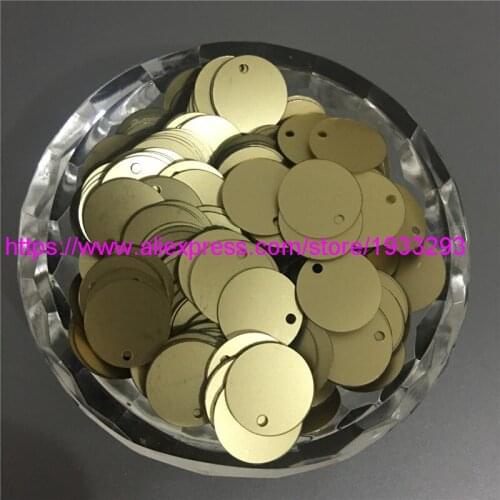 1000pcs/lot(50g) 13mm Matt Golden Side Hole Flat Loose Sequin Paillette Sewing,Wedding Craft,Kids DIY Garment Accessories