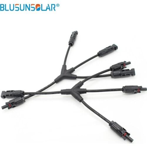 20 Pairs SOLAR PV F/F/F/M and M/M/M/F Solar Panel Adaptor 3 to 1 Solar PV Cable Y Branch Connector