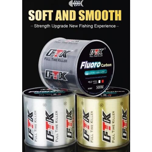 500m Nylon Fishing Line Carbon Surface Super Strong Pull Cut Water Quickly Wear Resistant Bite Resistant Fishing Line XR-Hot