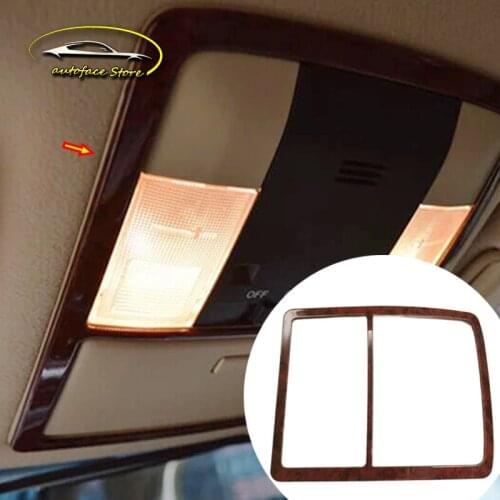 ABS Plastic For Toyota Prado FJ150 2010- 2017 Accessories Car Front Reading Lampshade Panel Cover Trim Sticker Styling 1pcs