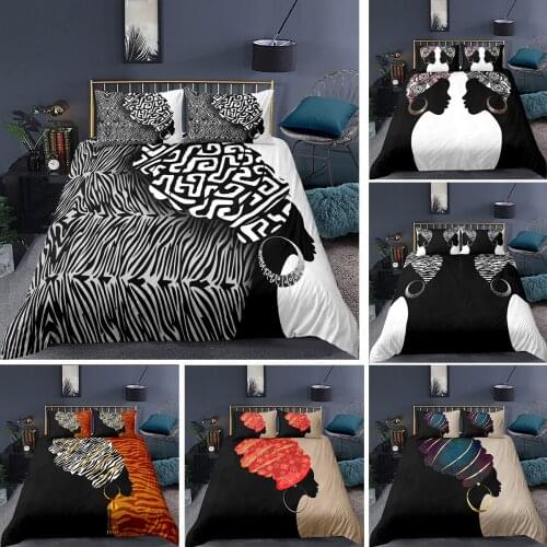 Africa Exotic Duvet Cover Set Luxury Mandala Bedding Colorful Abstract Art Quilt Cover Queen Bed Set Dropship