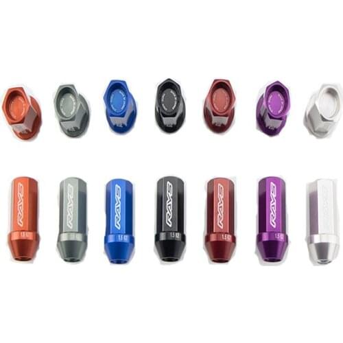 Aluminum car Wheel Lock Nuts Racing Lug Nuts Bolts Length 42MM 12x1.5/1.25 for RAYS racing nuts Car Accessories universial New