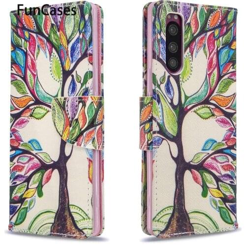 Quotes & Messages Smartphone Covers For telefoon Sony Xperia 5 PU Leather Phone Bag sFor Positivo Sony Xperia funda XZ5 Para