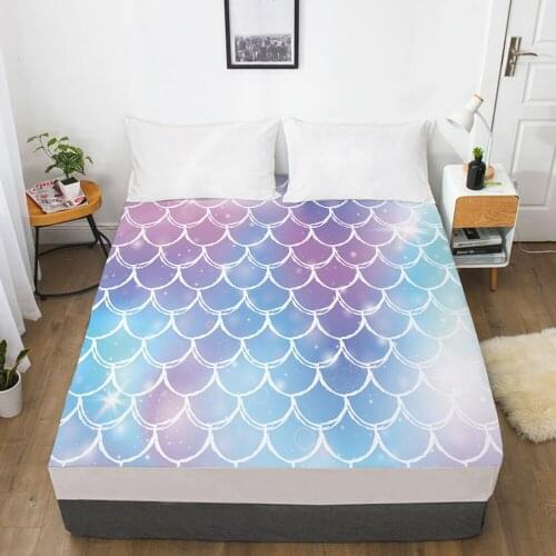 Colorful Elastic fitted sheet bed sheet With An Elastic Band 150x200/180/200/160x200 Mattress Cover Bed cover 1pc Bubble