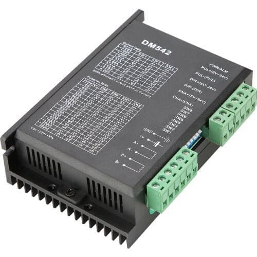 DM542 2-phase Controller Digital Stepper Motor Driver 57/86 Series Stepping Motor Driver 18-48VDC 4.2A