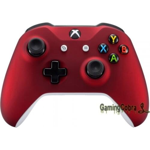 Soft Touch Red Design Front Housing Shell for Xbox One X & One S Controller #SXOFX01