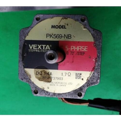 PK569-NB stepper motor , used in good condition . 80% appearance new , good working , free shipping