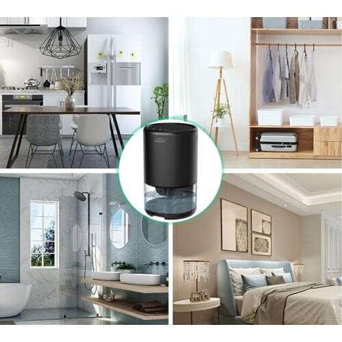 1000ml Mini Dehumidifier Portable Quiet Electric Household Dehumidifiers Low Noize for Bedroom Bathroom Home Trailer Wardrobe