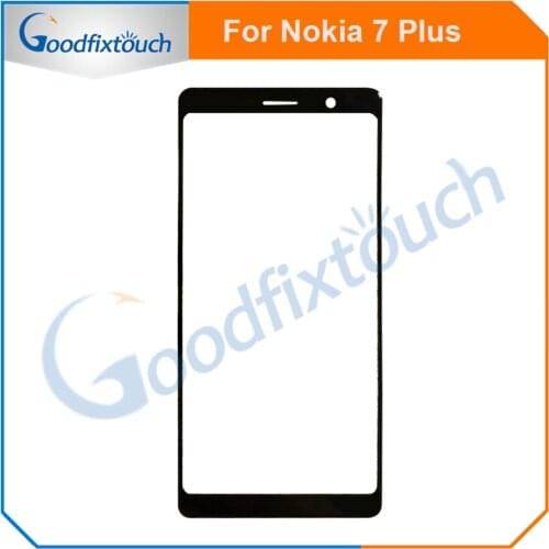 5PCS For Nokia 7 Plus 7Plus 7P Touch Screen Sensor Front Glass Lens Panel High Quality For Nokia 7Plus Replacement Parts
