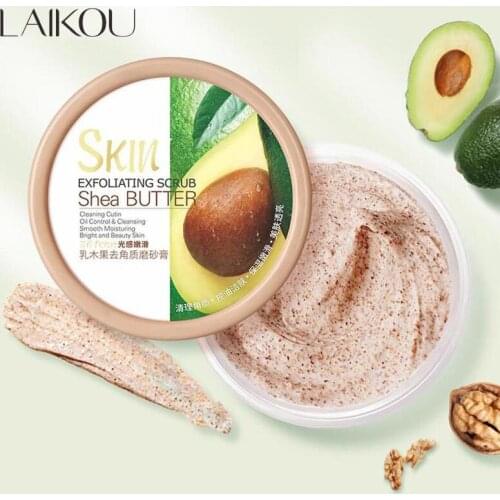 Shea Butter Body Scrub Hydrating Exfoliating Scrub Lotion Deep Cleansing Cutin Refine Pores Scrub Remove Dead Skin 100g