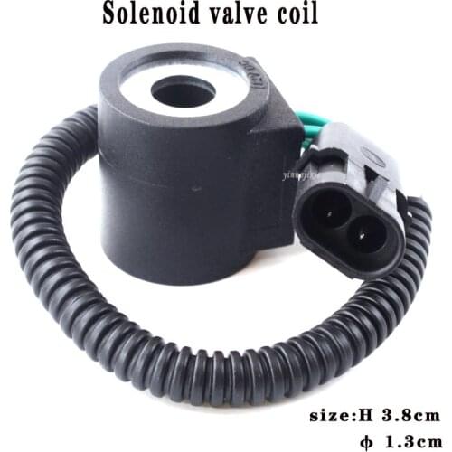 Sunward Intelligent Solenoid Valve Coil 12V 24V Excavator Construction Machinery Electrical Components Made in China