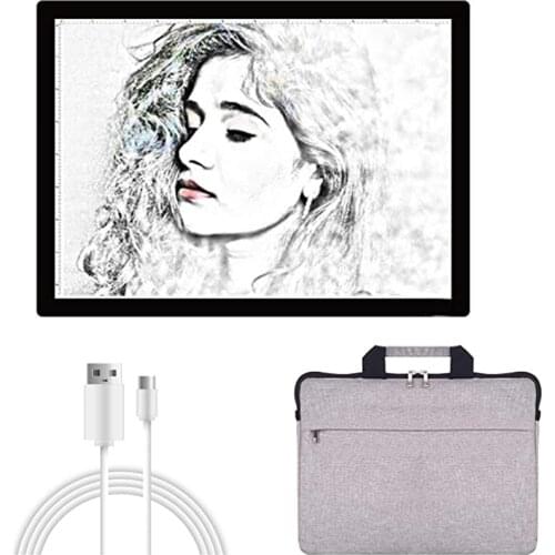 A4 Wireless Battery Powered LED Light Pad Artcraft Tracing Pad Rechargeable Light Board for Artists Drawing X-ray Viewing