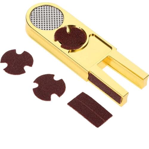 U-shape Billiards Pool Cue Tip Trimmers Tapper Muti-functional Dime Shaper Nickel Shaper Trimmer Cue Tip Repair Tool