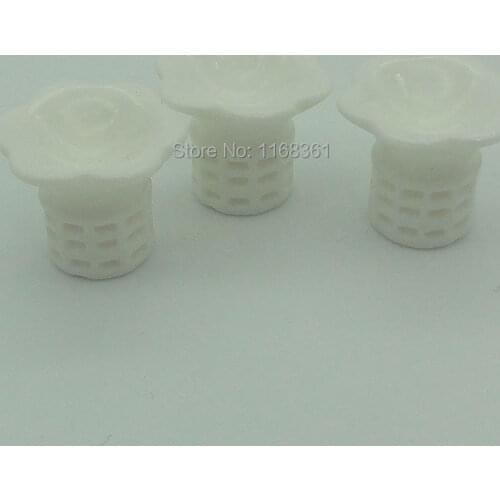 1pcs/lot resin solid white Icecream collect 18mm Cabochons Hair Bow Center Card Frame Making Craft DIY B407-1