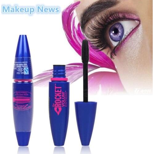 1pcs black brand Waterproof Mascara lot FIBER eyelashes colossal mascara volume express makeup For Eye cosmetics eyes 3d