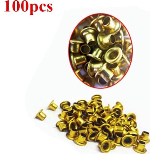 100pcs Kerosene Lighter Universal Replacement Brass Copper Eyelet Cam Rivets Screw Fit For ZP Petrol Lighters DIY Repair Service