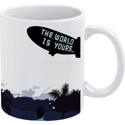 Scarface White Mug Vintage Mug New Unisex Size Mug Scarface Al Pacino Tony Montana Gangster Movie Mafia Montana