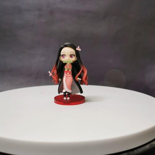 [MYKPOP]DEMON SLAYER Amine Action Figure PVC Cute Version Kamado Nezuko Tanjirou Amine Fans Collection SC20061216