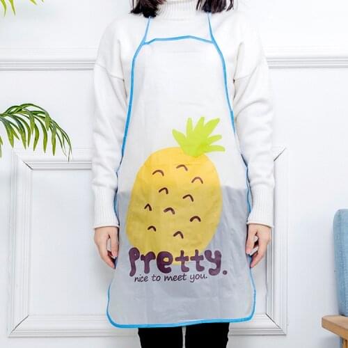 New Fruits Apron Sleeveless Waterproof Anti-oil Aprons Kitchen Cooking Waist Bib Creative Women Apron For Kitchen