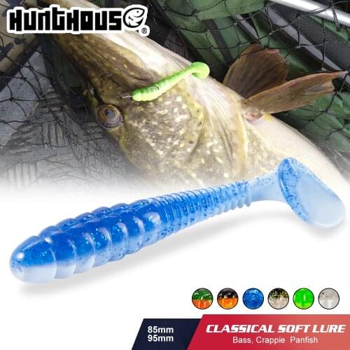 HUNTHOUSE 8.5cm 5.3g 5pcs/lot keitech Swing Impact soft rubber lure vibrotail wobblers fishing gear fishing lure shad soft lure