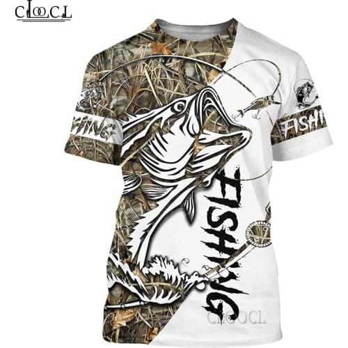 HX Newest Popular Animal Fishing 3D Print Men Women Summer T Shirt Harajuku Casual Streetwear Style Pullover Tops Drop Shipping