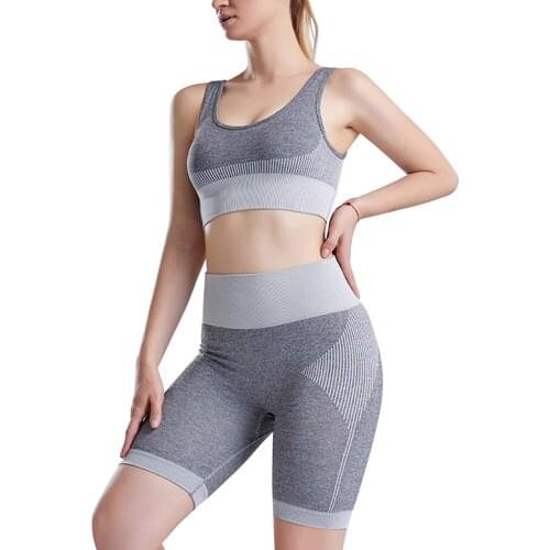 Spring Summer Sports Yoga Wear New Quick Drying Gather Underwear Running Practice Yoga Shorts European American Womens Yoga Set