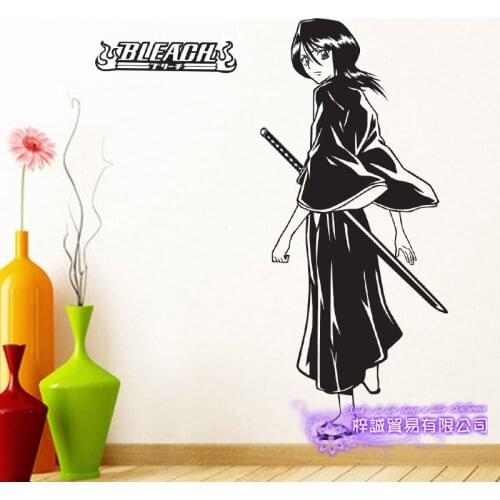BLEACH Kuchiki Rukia Car Decal Wall Sticker Cartoon Fans Vinyl Wall Stickers Car Decal Decor Home Decorative