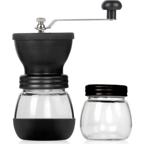 Portable Manual coffee grinder Hand Coffee Maker Washable Hand Coffee Bean Grinder Machine with Seal Pot