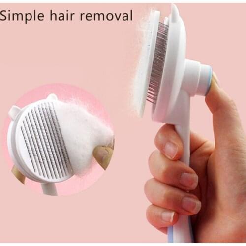 Pet Massage Self Cleaning Comb Professional Cat Dog Hair Removal Brush Puppy Hair Shedding Trimmer Grooming Tools Pet Supplies