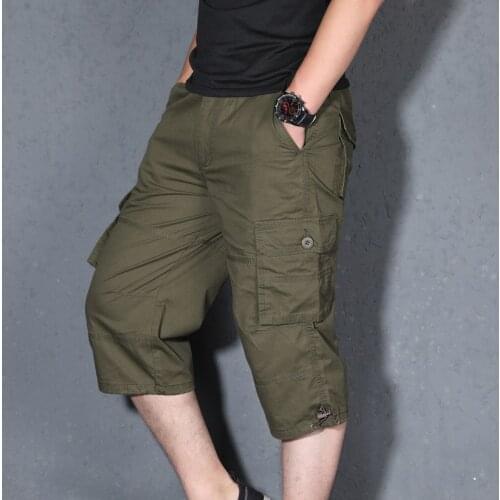 5XL Large Size Men Multi-pocket Outdoor Camping Climbing Short Male Working Sport Hiking Trekking Training Fishing Half Trousers