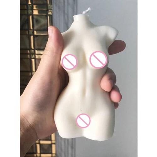Diy large size soap gypsum handmade candle woman human female body Goddess torso silicone mold 10cm 13cm 15cm 21cm