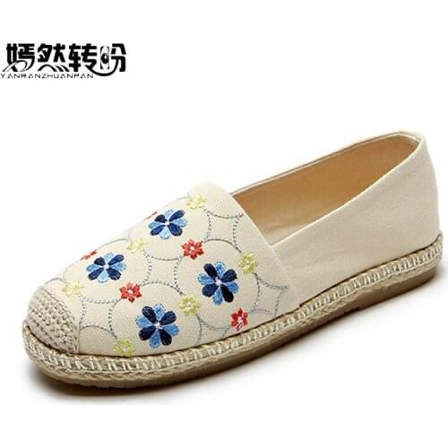 2020 Women Flats Shoes Slip On Ladies Espadrilles Lazy Loafers Breathable Female Espadrilles Spring Footwear New Shoes Women