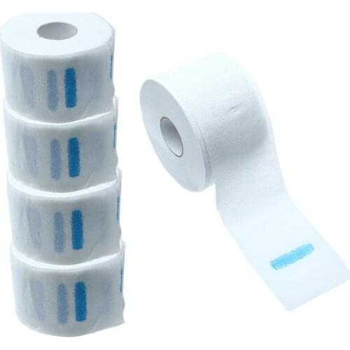 High Quality Neck Ruffle Roll Paper Professional Hair Salon Disposable Hairdressing Accessory Collar Necks Covering Cutting O6O8