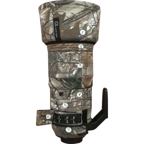 Juntuo Protective Cover Camouflage Coat for Nikon AF-S 200-500mm f/5.6E ED VR Telephoto Lens Waterproof Sleeve Coating